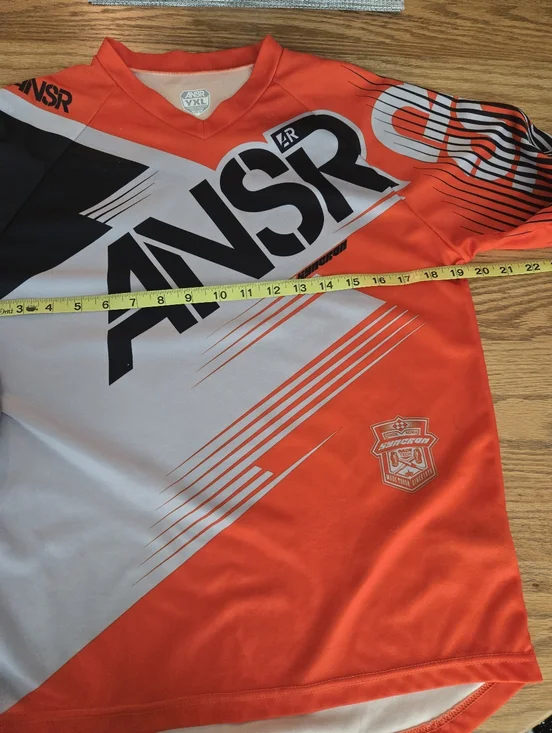 NSR Youth Orange, White & Black Motocross Jersey - Picture 3 of 5
